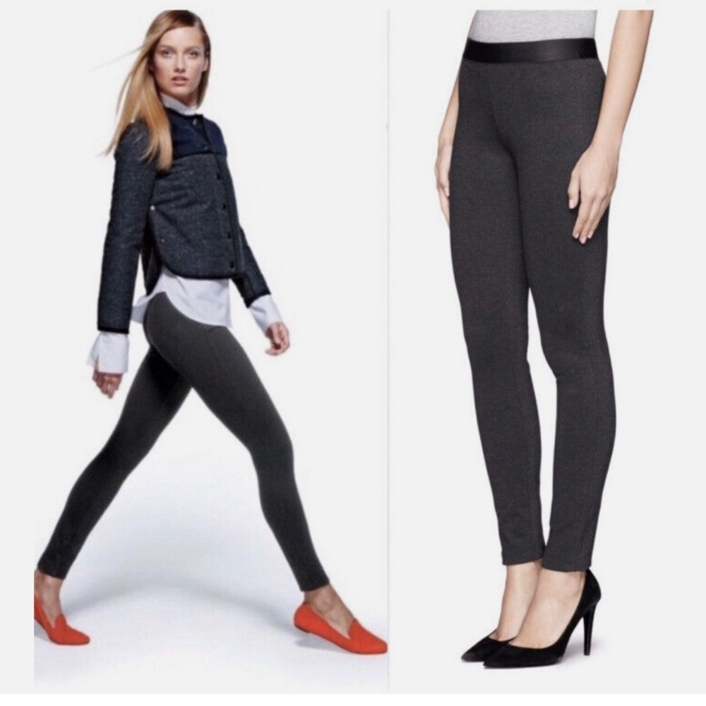 NWT J.Crew Original Stretch Ponte Pixie Pant in Heathered Charcoal Size 0S